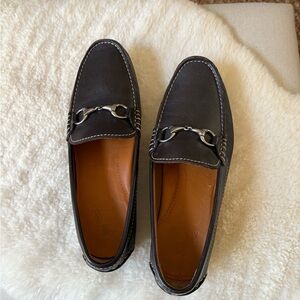 Peter Millar Brown Loafers with Silver Accents